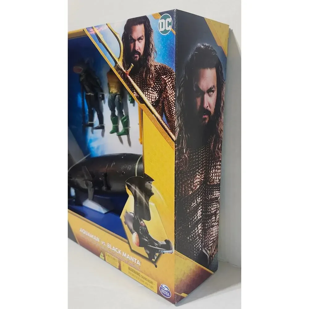 Aquaman Lost Kingdom Aquaman vs Black Manta Battle Set Lights Sounds DC